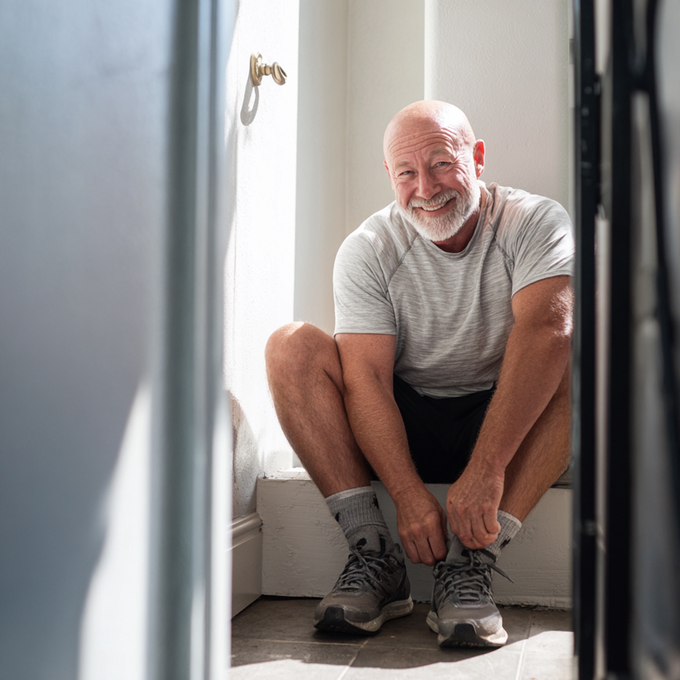 A member staying active at home